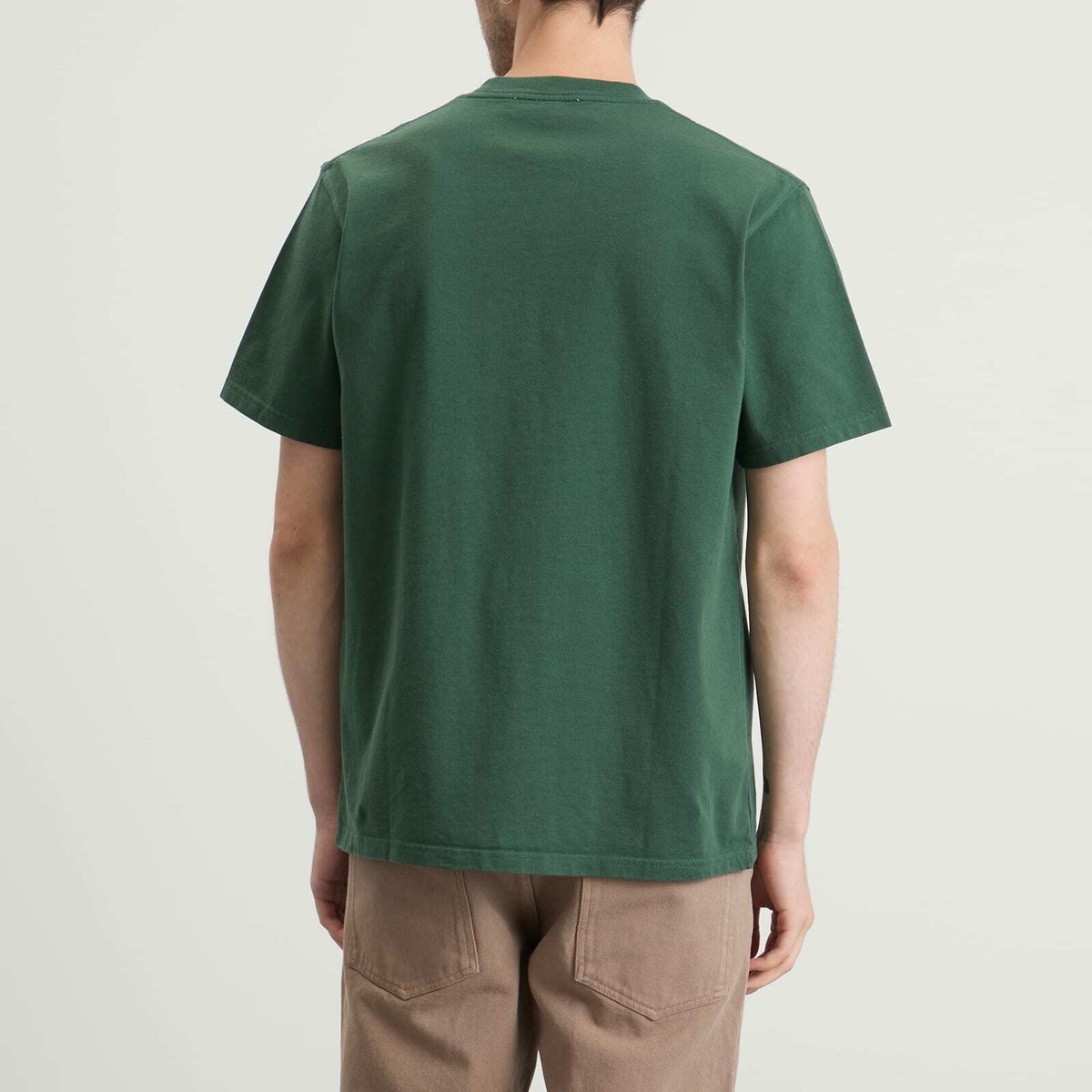 Palmes Men's Society T-Shirt in Dark Green