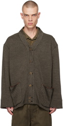 Aviva Jifei Xue Beige Wool Cardigan