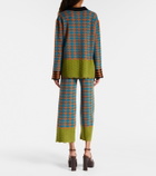 La DoubleJ Intarsia wool polo sweater