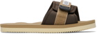 Suicoke Beige & Tan PADRI Sandals