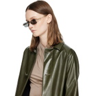 Gucci Gold Rectangular Frame Sunglasses