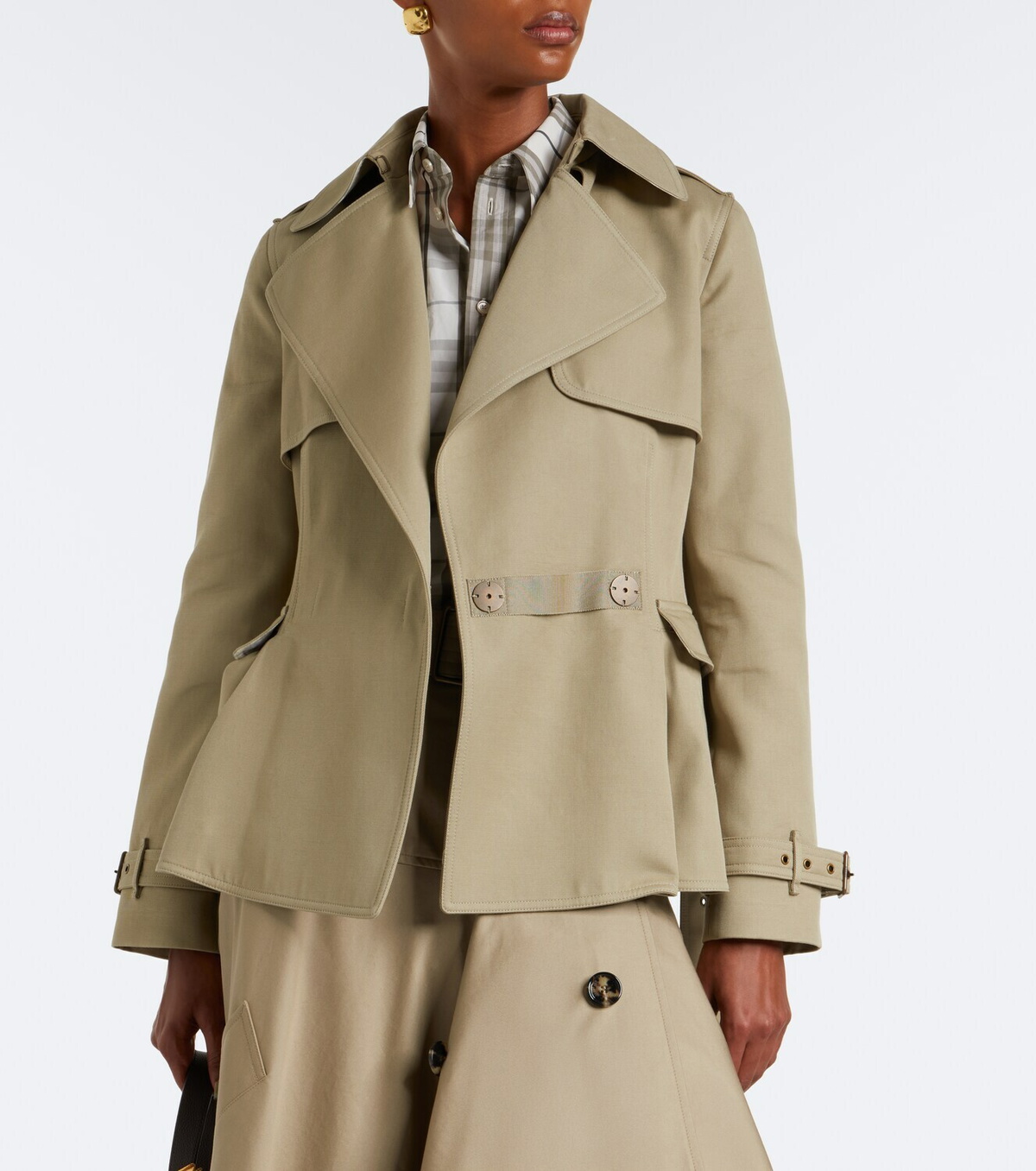 Burberry Belted cotton jacket