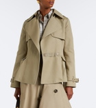 Burberry Belted cotton jacket
