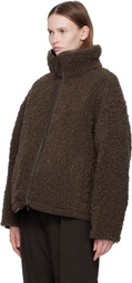 Nothing Written Brown Pooh Reversible Faux-Shearling Jacket