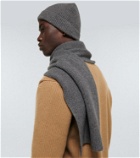 Sunspel Knitted cashmere scarf