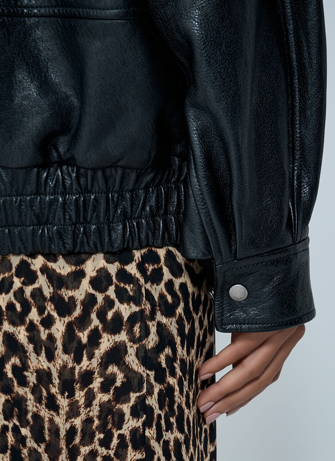 Saint Laurent Grained Leather Jacket