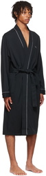 Boss Black Cotton Robe