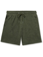 NN07 - Cameron Slim-Fit Cotton-Terry Drawstring Shorts - Green