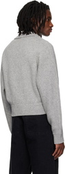 Entire Studios Gray Marla Bomber Cardigan