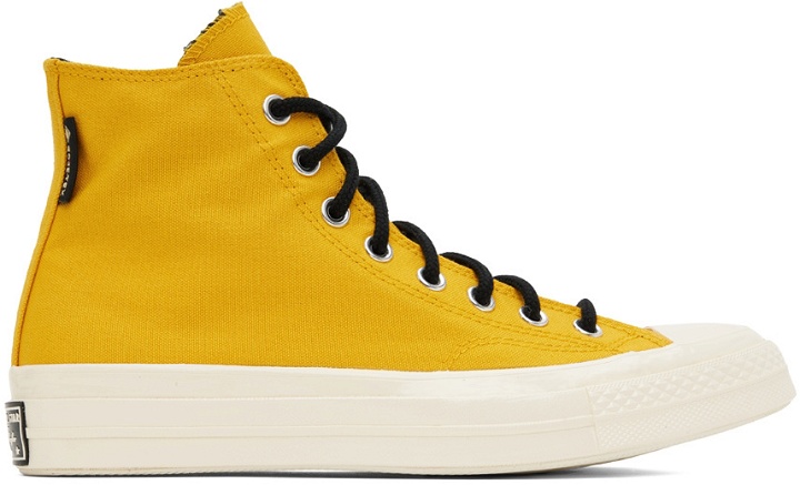 Photo: Converse Yellow Chuck 70 GTX HI Sneakers