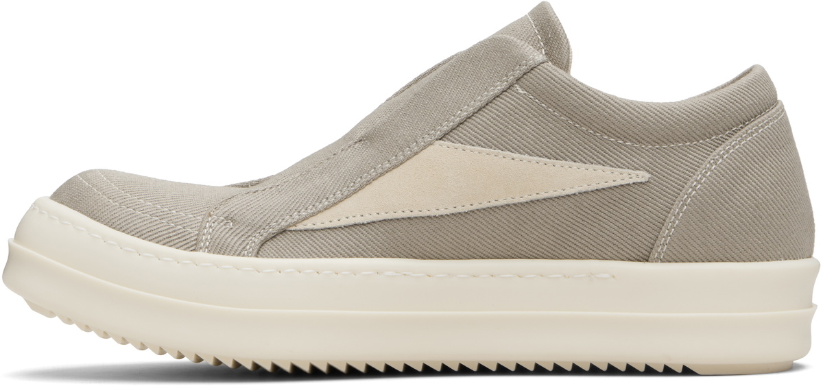 Rick Owens DRKSHDW Taupe Concordians Laceless Vintage Sneaks