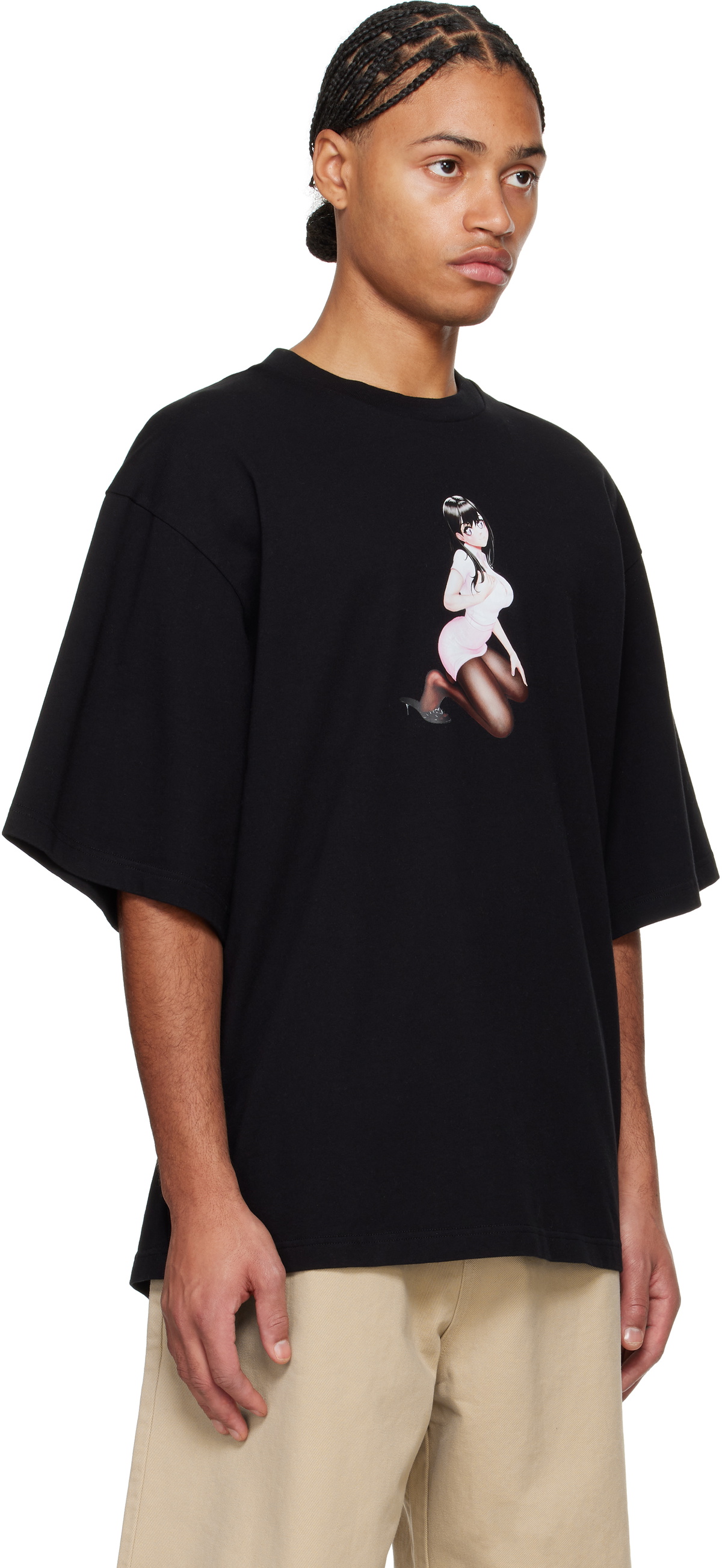 ABRA Black Crewneck 'Sexy Girl' T-shirt ABRA