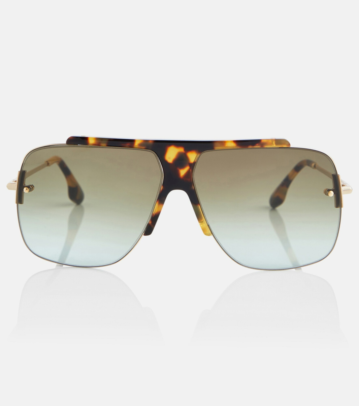 Victoria Beckham havana aviator prescription glasses NEW main image 1