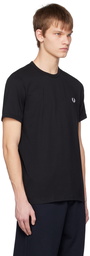 Fred Perry Black Ringer T-Shirt