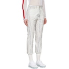 Kanghyuk White and Yellow Readymade Airbag Engineer Trousers