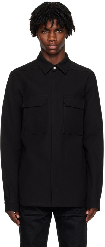 Photo: Rick Owens Black Outershirt Jacket