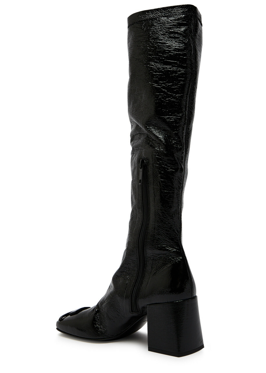 Courrèges Reedition 75 Vinyl Knee-high Boots Black