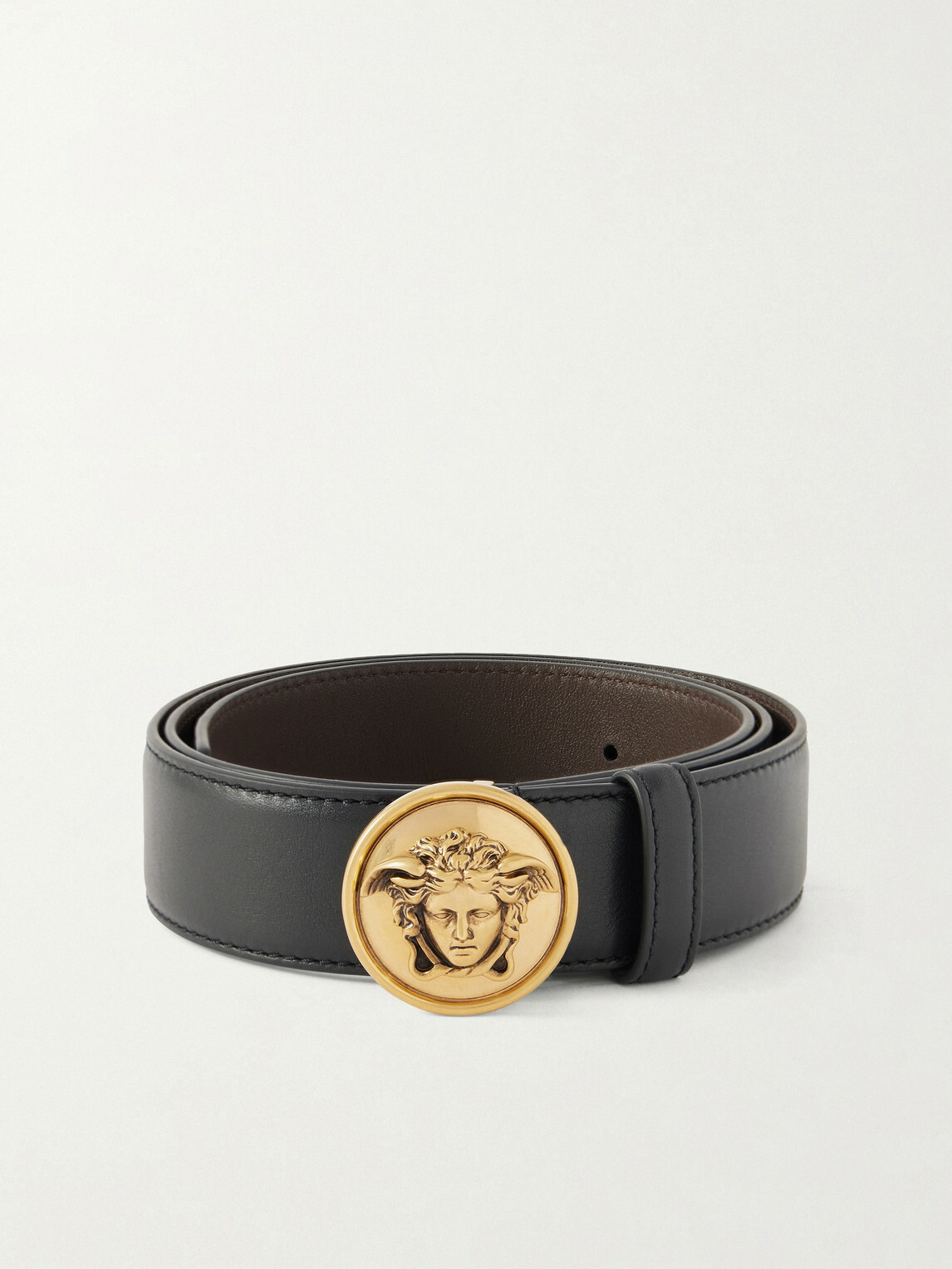 Versace - 3.5cm Leather Belt - Black