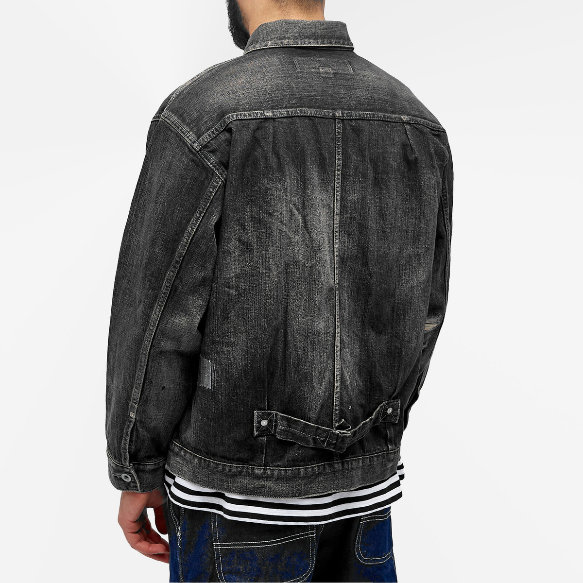 Neighborhood Men's Savage Denim Type 1 Jacket in Black Neighborhood Neighborhood Men's Savage Denim Type 1 Jacket in Black Neighborhood