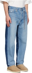 mastermind JAPAN Blue & Navy D-Ring Jeans