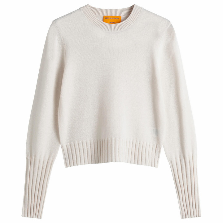 Photo: GUEST IN RESIDENCE Women's Shrunken Cashmere Crew Sweater in Cream