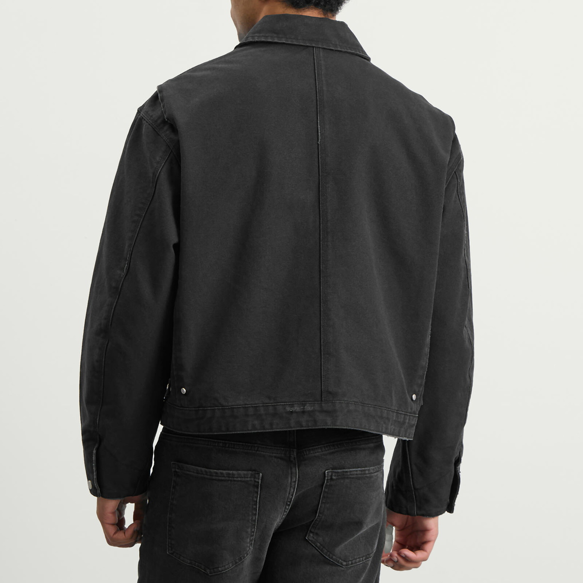 Represent Men's Workwear Jacket in Washed Black