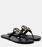 Tory Burch Metal Miller leather thong sandals