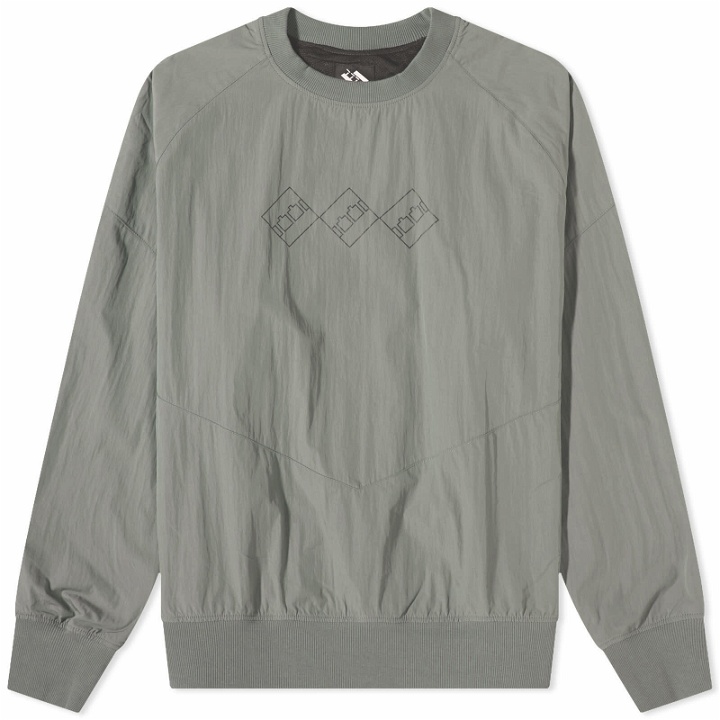 Photo: The Trilogy Tapes Men's Tech Sports Crew Sweat in Charcoal