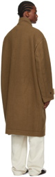 LEMAIRE Brown Toggle Coat