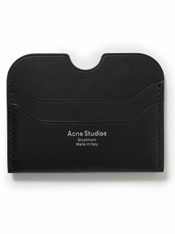 Photo: Acne Studios - Logo-Print Leather Cardholder
