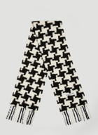 Acne Studios - Houndstooth Knit Scarf in White