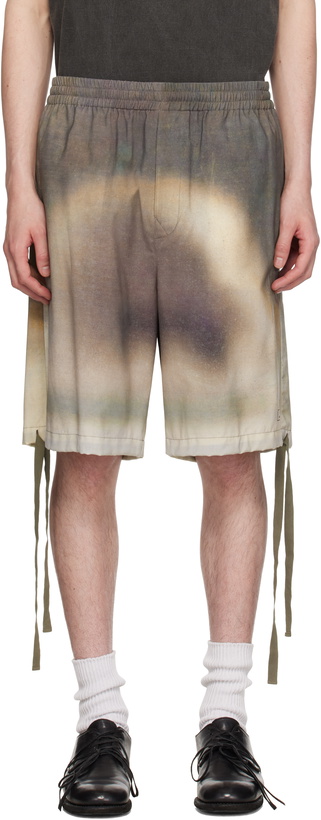 Photo: UNDERCOVER Brown & Gray UC1E4509 Shorts
