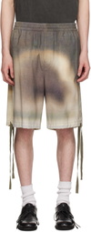 UNDERCOVER Brown & Gray UC1E4509 Shorts