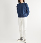 EDWIN - Loopback Cotton-Jersey Sweatshirt - Blue