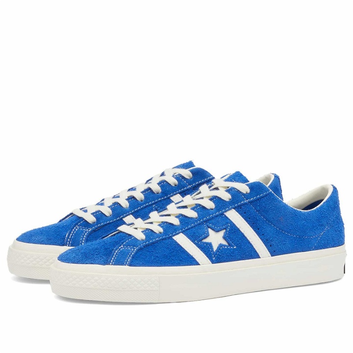 Photo: Converse One Star Academy Pro Sneakers in Blue/Egret
