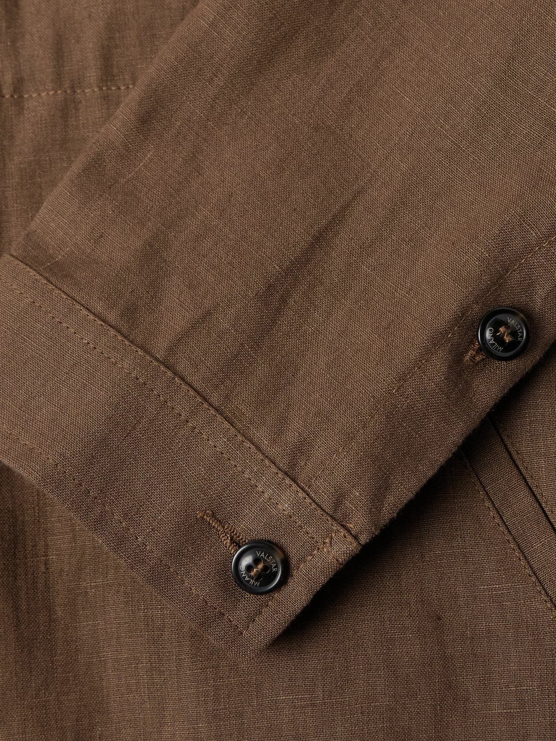 Valstar - Miyagi Convertible-Collar Cotton Overshirt - Brown