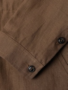 Valstar - Miyagi Convertible-Collar Cotton Overshirt - Brown