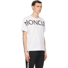 Moncler White Matt Black Logo T-Shirt