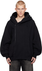 R13 Black Lillian Oversized Parka Hoodie