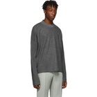 Jil Sander Grey Wool Boxy Crewneck Sweater