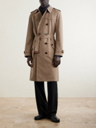 Burberry - Foxfield Silk and Cotton-Blend Faille Trench Coat - Neutrals