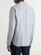 Mr P. - Herringbone Cotton and Lyocell-Blend Shirt - Gray