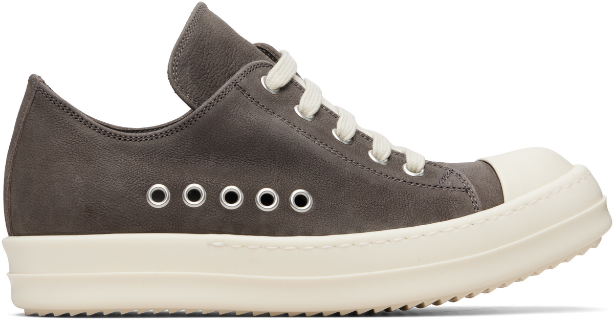 Rick Owens Gray Temple Extreme Low Sneakers