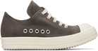 Rick Owens Gray Temple Extreme Low Sneakers