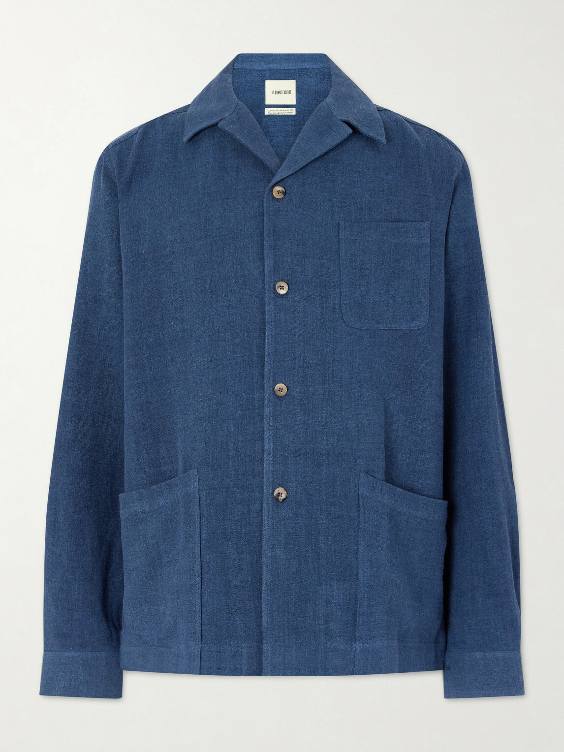 De Bonne Facture - Linen and Wool-Blend Jacket - Blue