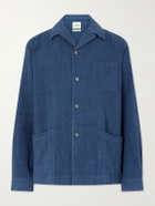 De Bonne Facture - Linen and Wool-Blend Jacket - Blue