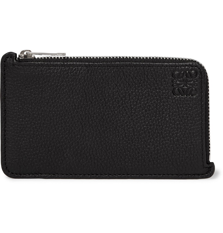 Photo: Loewe - Logo-Embossed Full-Grain Leather Cardholder - Black