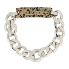 Bottega Veneta Silver Dalmatian Tag Bracelet