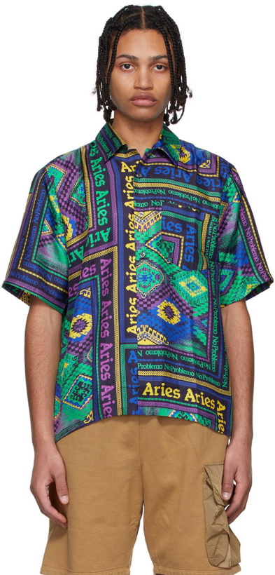 Photo: Aries Multicolor Silk Shirt