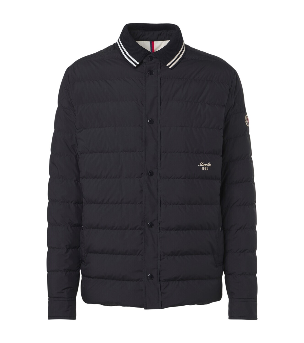 Moncler Dincer Tricolore Sleeve Stripe Down Jacket Moncler